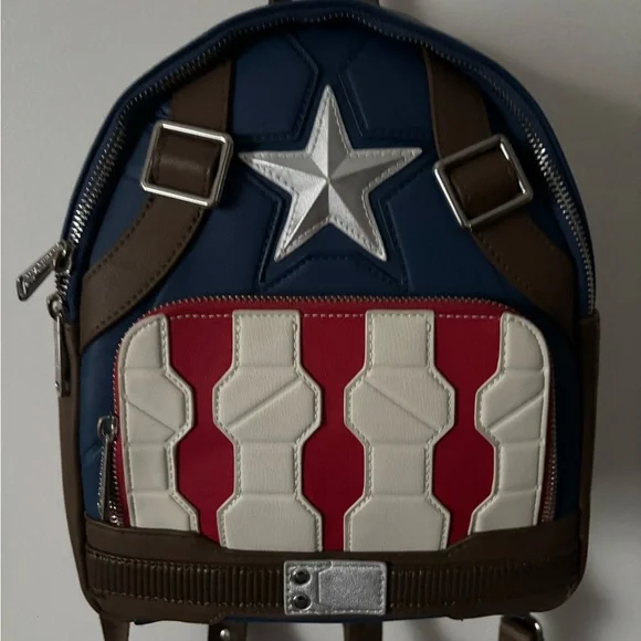 Loungefly Captain America Mini Backpack - Picture 2 of 5